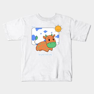 Cute Animal Cartoon Drawing Kids T-Shirt